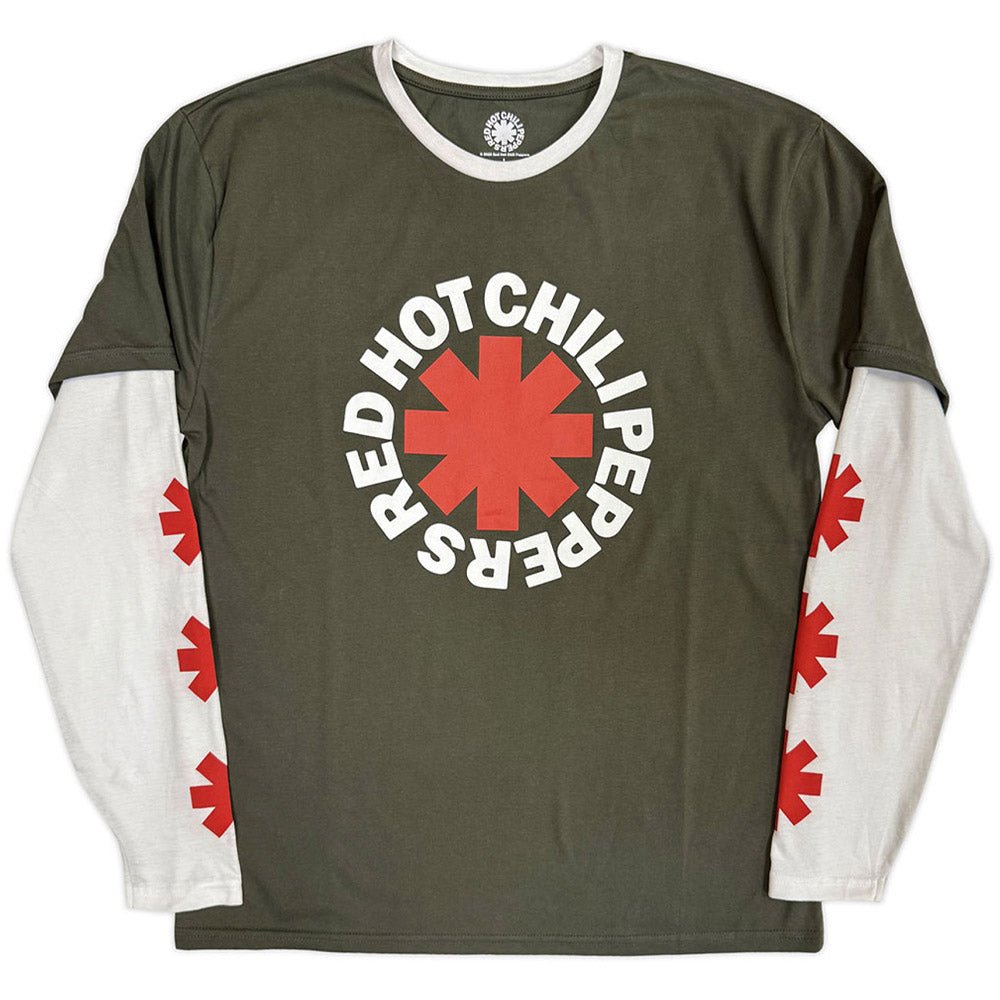 RED HOT CHILI PEPPERS レッドホットチリペッパーズ (来日 35周年 ) - Classic Asterisk / アームプリントあり / Tシャツ / メンズ - PGS